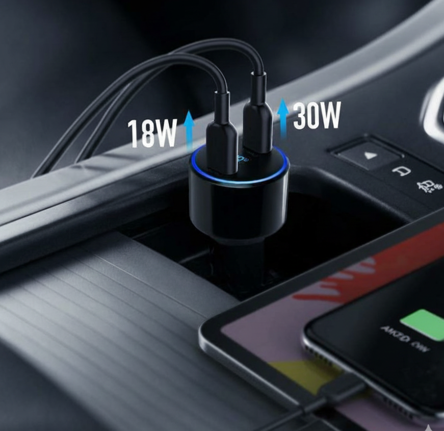 Anker PowerDrive+ lll PIQ3.0 30W+18W Black