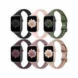Apple Watch Band 42mm 44mm 45mm Soft Silicone  (Pack of 6)