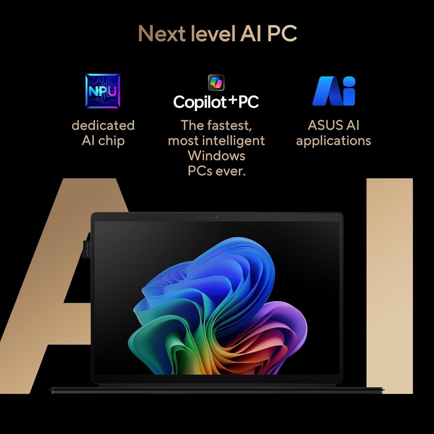 Asus ProArt PZ13 OLED Laptop 16GB RAM, 1TB SSD, Snapdragon X Plus X1P 42 100 Processor, 13.3-inch OLED touch display, Nano Black, HT5306QA-LX002W