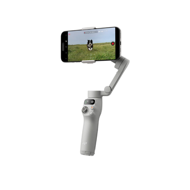 DJI Osmo Mobile 7 Gimbal Stabilizer for iPhone, Android, Built-in Tripod, Portable Stabilizer for iPhone, Selfie Stick, 3-Axis Phone Gimbal, ActiveTrack 7.0, One-Tap Edit, 10hrs Use, Phone Charging