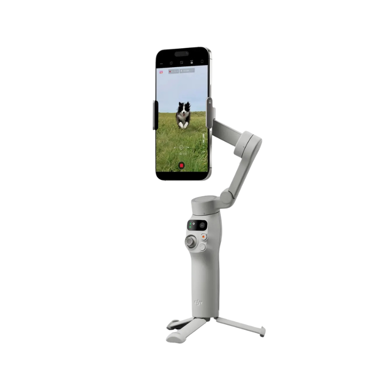 DJI Osmo Mobile 7 Gimbal Stabilizer for iPhone, Android, Built-in Tripod, Portable Stabilizer for iPhone, Selfie Stick, 3-Axis Phone Gimbal, ActiveTrack 7.0, One-Tap Edit, 10hrs Use, Phone Charging