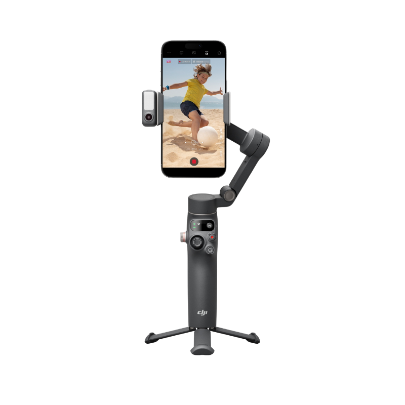 DJI Osmo Mobile 7P Gimbal Stabilizer for iPhone, Android, Native Tracking, Lighting, 3-Axis Phone Gimbal, Quick Launch, One-Tap Edit, Built-in Extension Rod & Tripod, 10hrs Use, Phone Charging