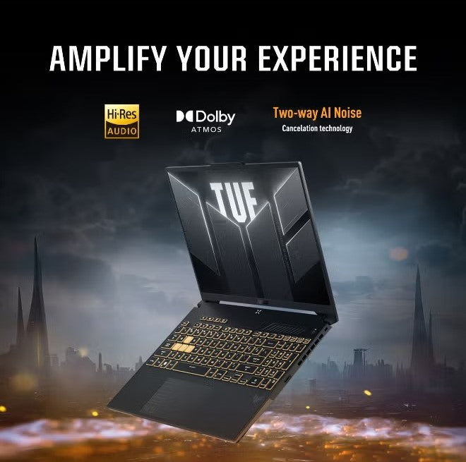 Asus Gaming Laptop TUF F16 FX607VJB-RL123W Intel Core 5-210H 6GB RAM 512 SSD 16 inch Windows 11 Home Gray