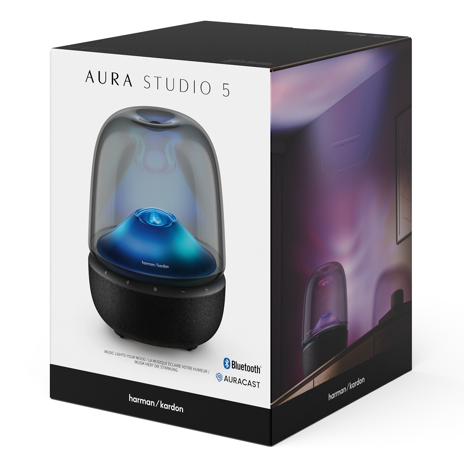 Harman Kardon Aura Studio 5 Bluetooth Home Speaker Black