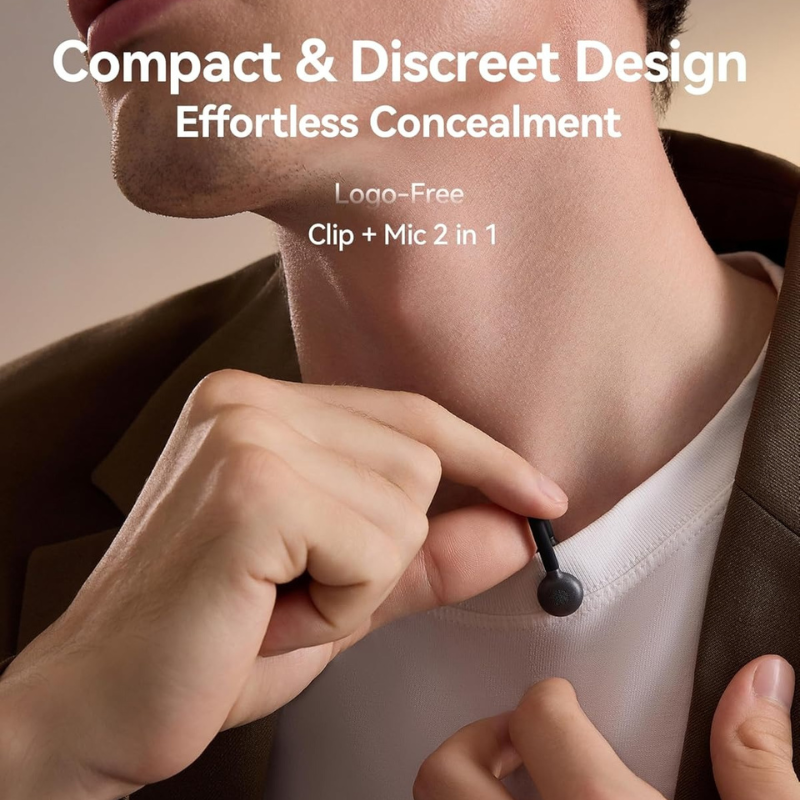 Hollyland Lark M2S Wireless Microphone with USB-C Plug for iPhone 15/16/17 and Android, 300m Range, 27h for Vlogging