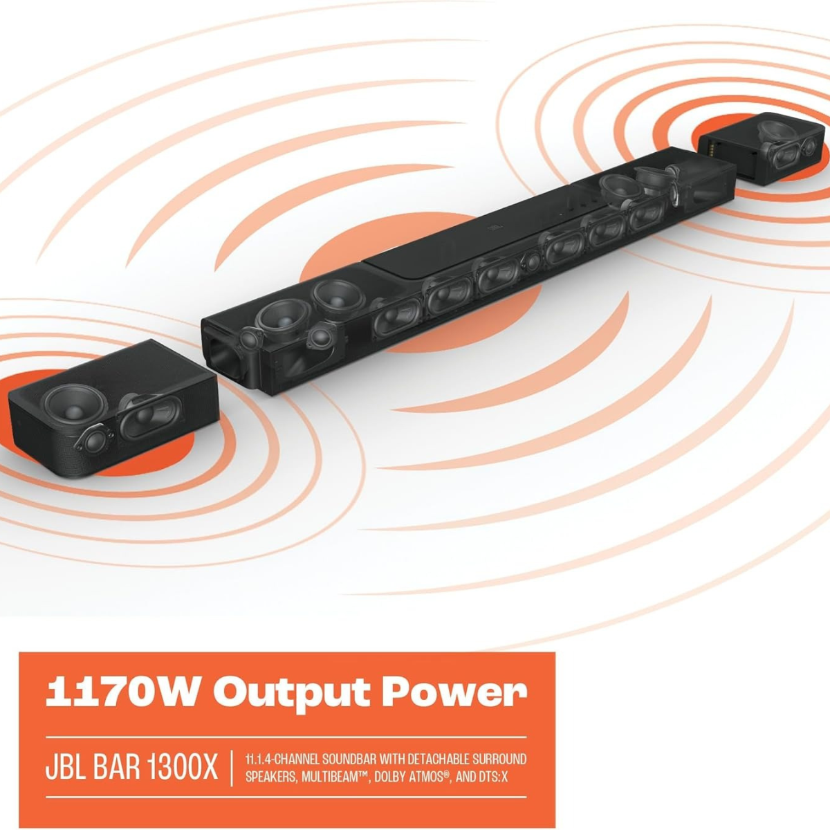 JBL BAR 1300 SOUNDBAR WIRELESS SUBWOOFER BLACK