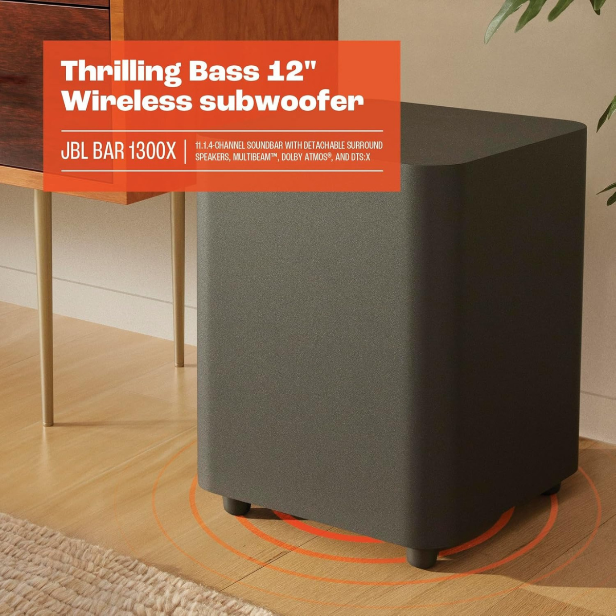 JBL BAR 1300 SOUNDBAR WIRELESS SUBWOOFER BLACK