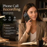 Notta Memo AI Voice Recorder Bluetooth V5.3 | Real-Time Transcription & Translation | 4 MEMS + Bone Mic | 32GB Storage | 30H Recording | 470mAh Battery | Smart Meeting & Lecture Recorder