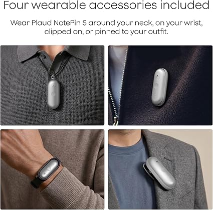 Plaud note Pin AI Voice Recorder –Silver
