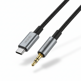 Yesido YAU20 Type C To AUX Adapter Audio Cable Black