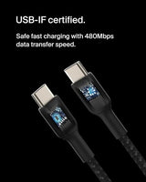 Belkin BoostCharge USB-C to USB-C Cable, 2M, Black
