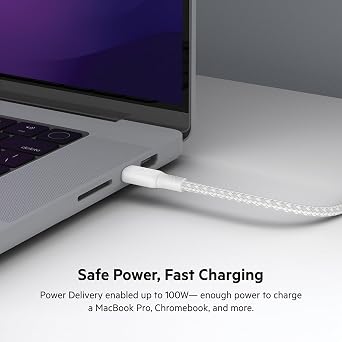 Belkin BoostCharge USB-C to USB-C Cable, 1M, White