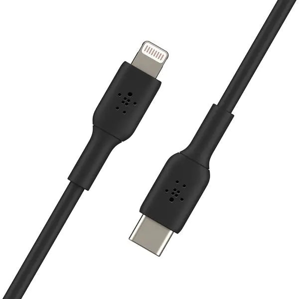 Belkin c to Lightning Charging Cable 1m Black