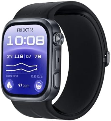Huawei Watch D3 Black with Black HNBR Strap (HUW-WATCH-D3-BLK)