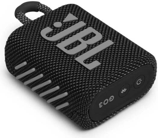 JBL Go 3 Portable Waterproof Speaker with Pro Sound, Powerful Audio, Punchy Bass, Ultra-Compact Size, Dustproof, Wireless Bluetooth Streaming, 5 Hours of Playtime