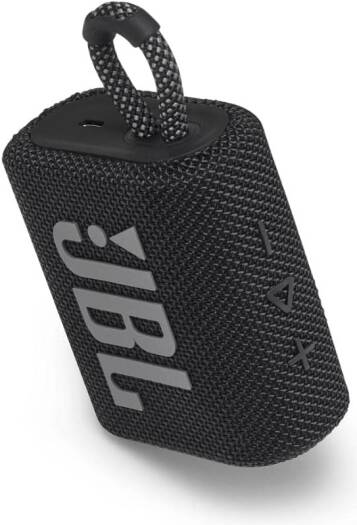 JBL Go 3 Portable Waterproof Speaker with Pro Sound, Powerful Audio, Punchy Bass, Ultra-Compact Size, Dustproof, Wireless Bluetooth Streaming, 5 Hours of Playtime