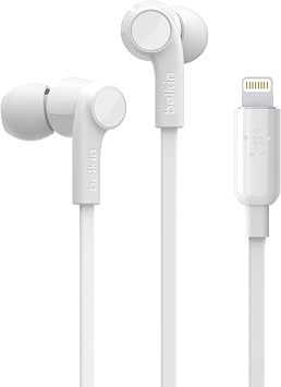 Belkin ROCKSTAR Headphones with Lightning Connector, White