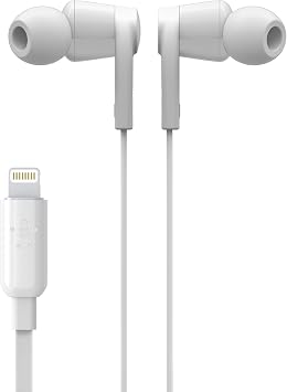 Belkin ROCKSTAR Headphones with Lightning Connector, White