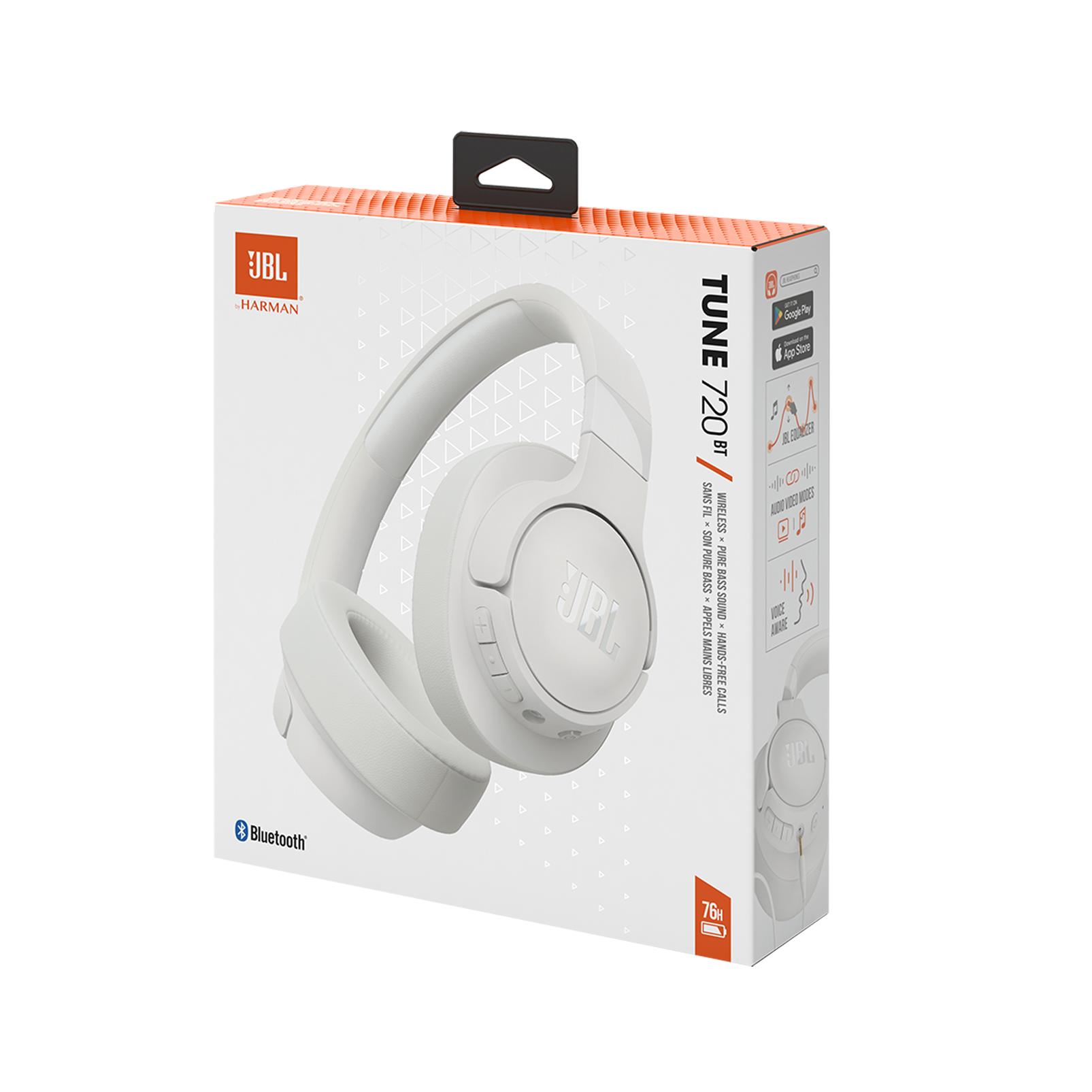 JBL TUNE 720 BT HEADSET WHITE